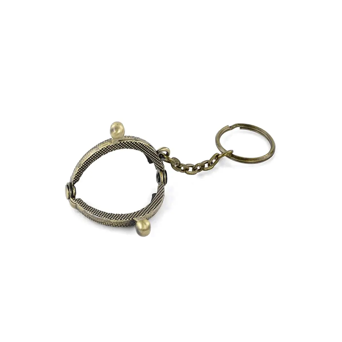 100PCS Multicolor Mini Semi-circle Wallet Purse Frames Lock 4cm with Key Chain Ring DIY Bag Handicrafts Accessories Hardware