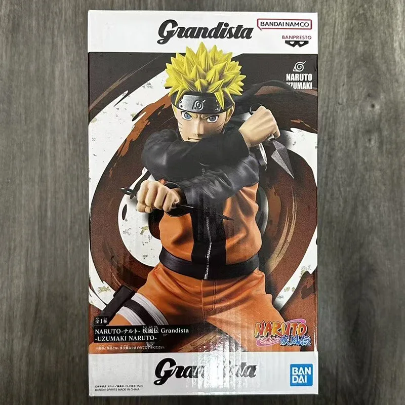 

in stock Original Genuine BANDAI NAMCO BANPRESTO NARUTO Shippuden Grandista UZUMAKI NARUTO PVC 22cm Figure model doll toy gift