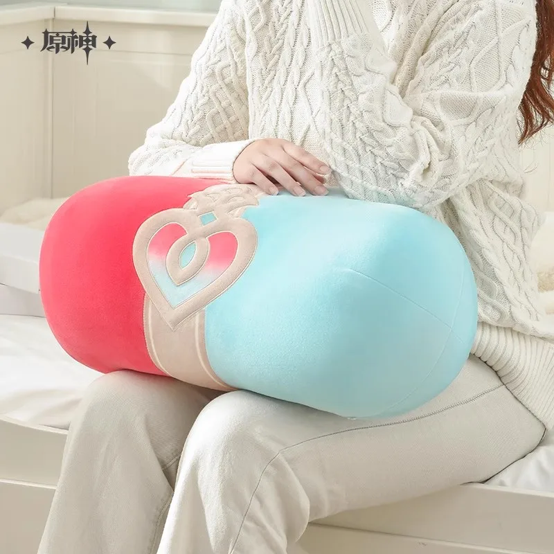 [Genuine] miHoYo Game Genshin Impact Sigewinne Cartoon Capsule Plush Pillow Anime Sofa Bedroom Doll Prop Cosplay Halloween Gifts