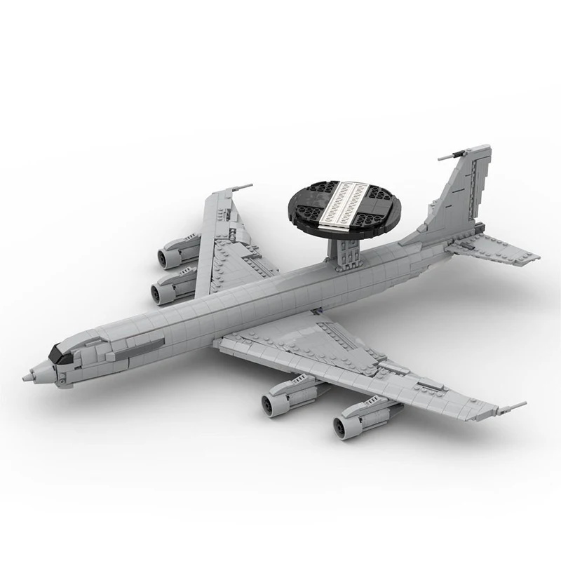 

Boeing E-3 Sentry MOC Building Blocks Air Force Aircraft Model DIY Assemble Military Fighter Creative Bricks Toy Education Gifts