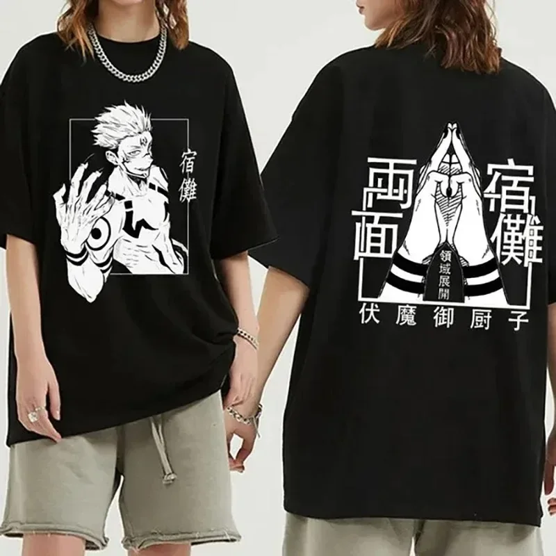 Anime Jujutsu Kaisen Fushiguro Toji Graphic T-shirt Summer Men Women Oversized Short Sleeve T Shirt Manga Fashion Tshirt Tops