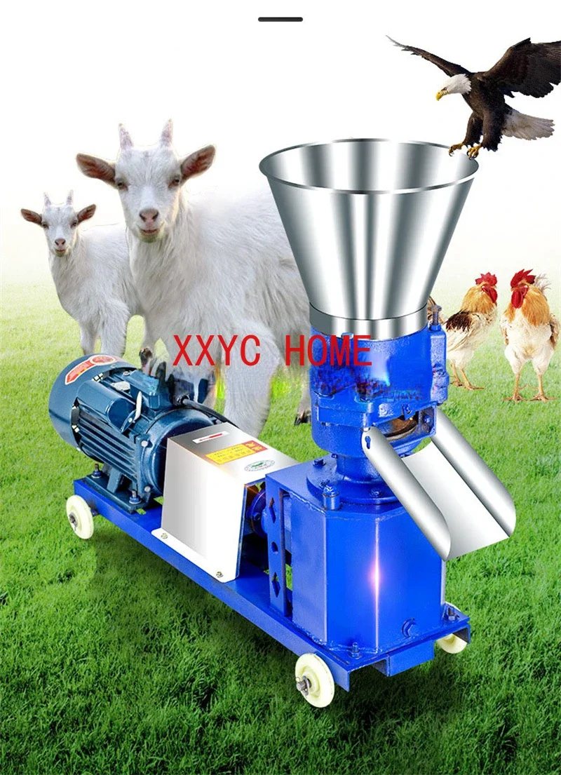 Poultry Animal Sink Feed Processing Machines Cattle Chicken Pig Rabbits Fish Duck Catfish Fodder Feed Pellet Mill Making Machine