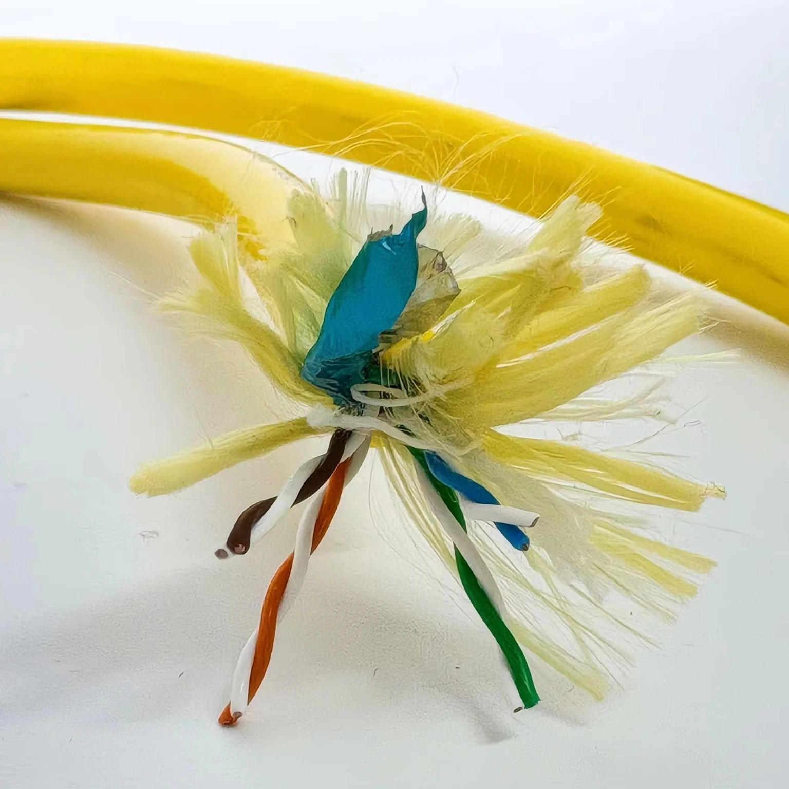 100meter 8-Core copper polyethylene insulated underwater ROV power cable 26AWG neutral buoyancy floating wire