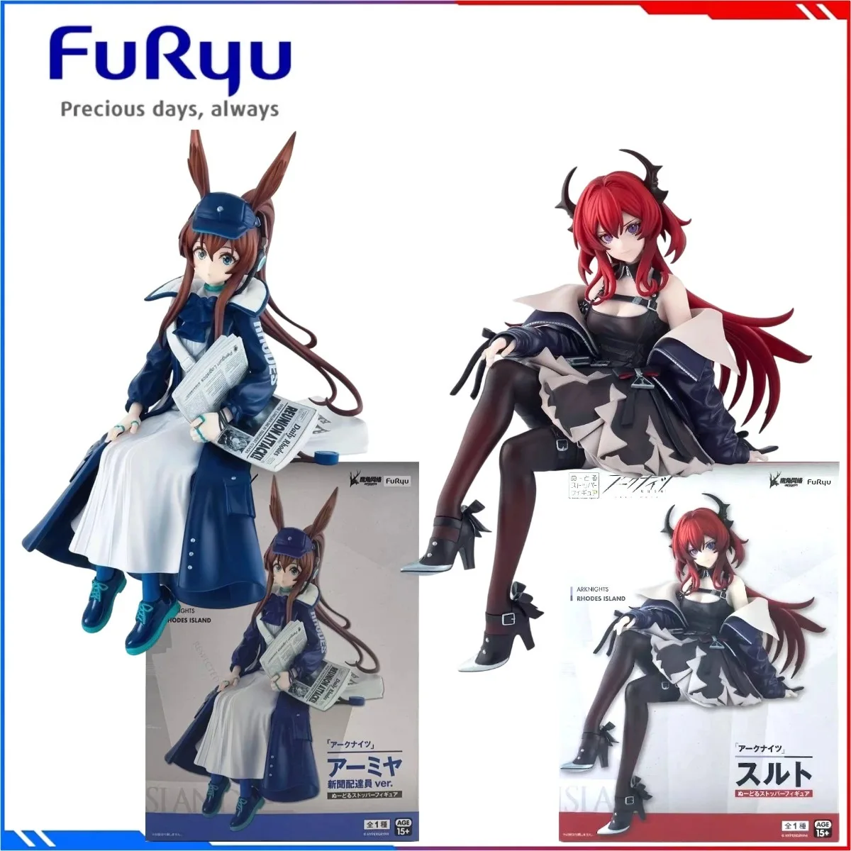

Genuine Furyu Arknights Original Figure Model Kits Anime Figures Amiya & Surtr Noodle Stopper Action Model Toys Gift for Boys