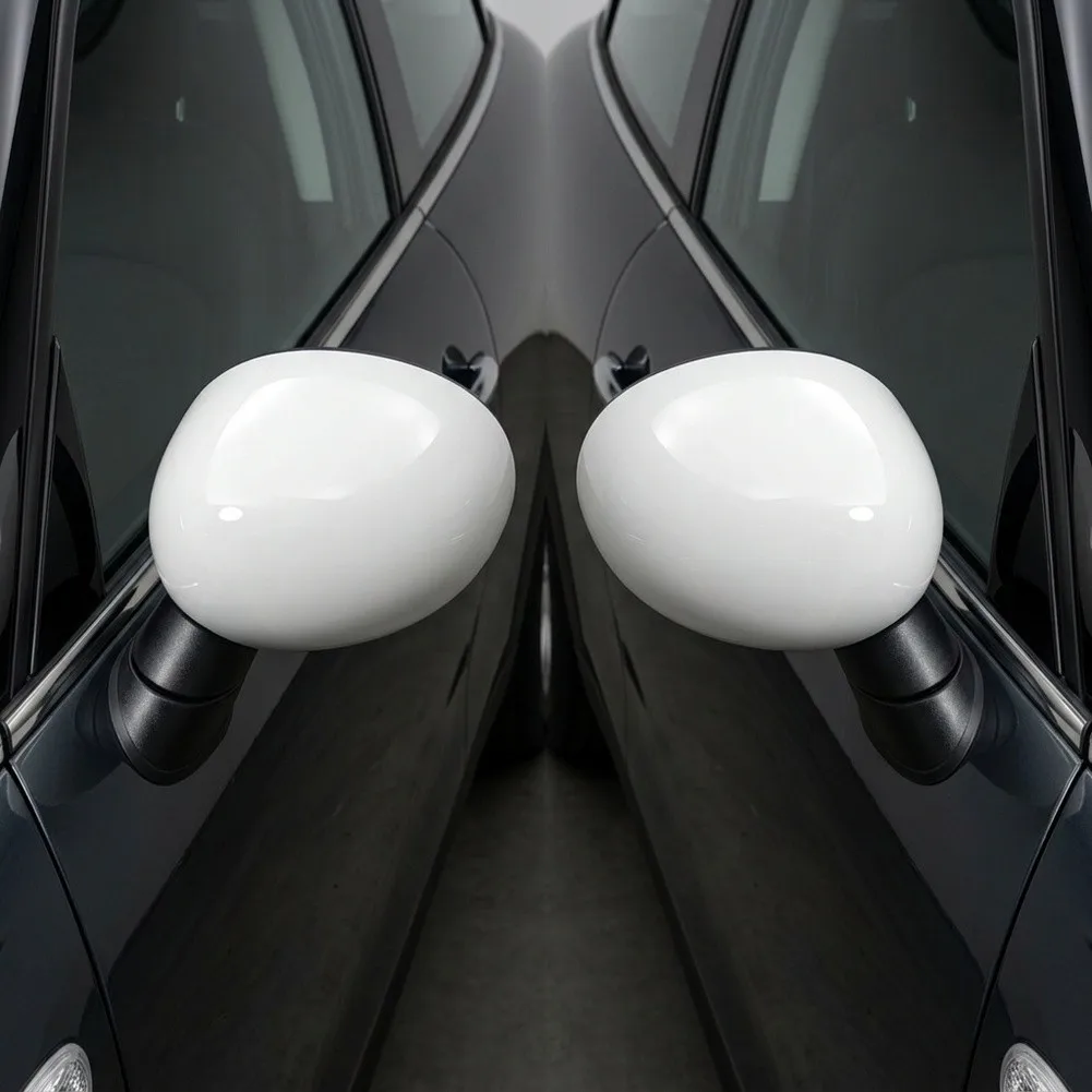 2-teilige weiße Rückspiegelabdeckung für Mini Cooper für R55 R56 R57 R58 R59 R60 R61 OE 51162754913 Manuell klappbar – Detail 8