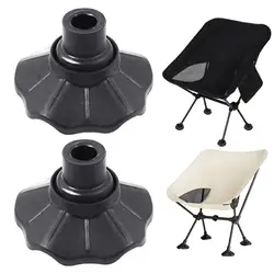 4Pcs Chair Leg Protective Covers Non-slip POM Plastic Chair Leg Protector Lawn Camping Folding Chair Foot Caps Chair Foot Cover