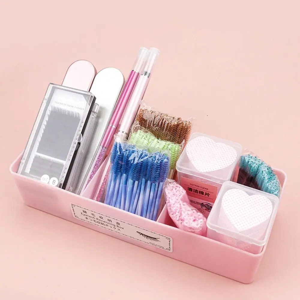 3 Grids Eyelash Storage Box New Plastic Display box Cosmetic Tray Beauty Tools Extension Tool Eyelash Display Case Eyelash