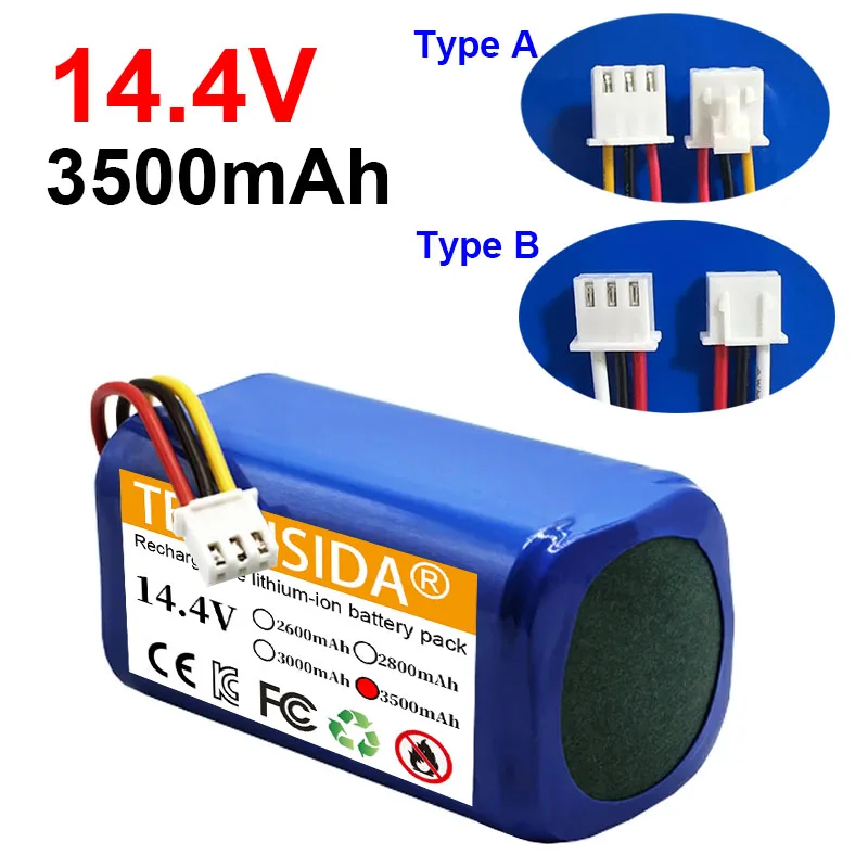 

3500mAh 14.4V Ithium Ion Battery for ABIR X5 X6 X8 R20 Robot Vacuum Cleaner High Quality 14.8V Battery Replacement
