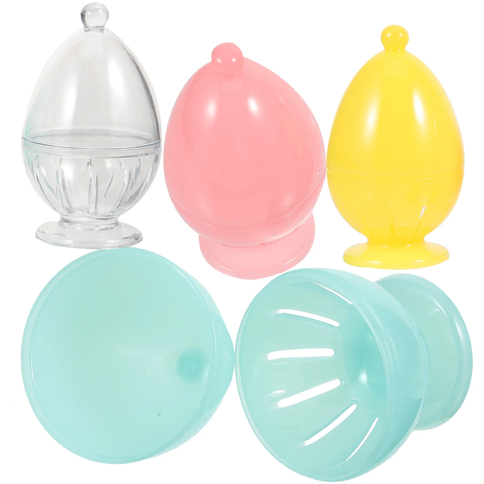 

4pcs Makeup Puff Holder Portable Sponge Storage Organizer Durable Plastic Powder Puff Case with Air Holes for Women