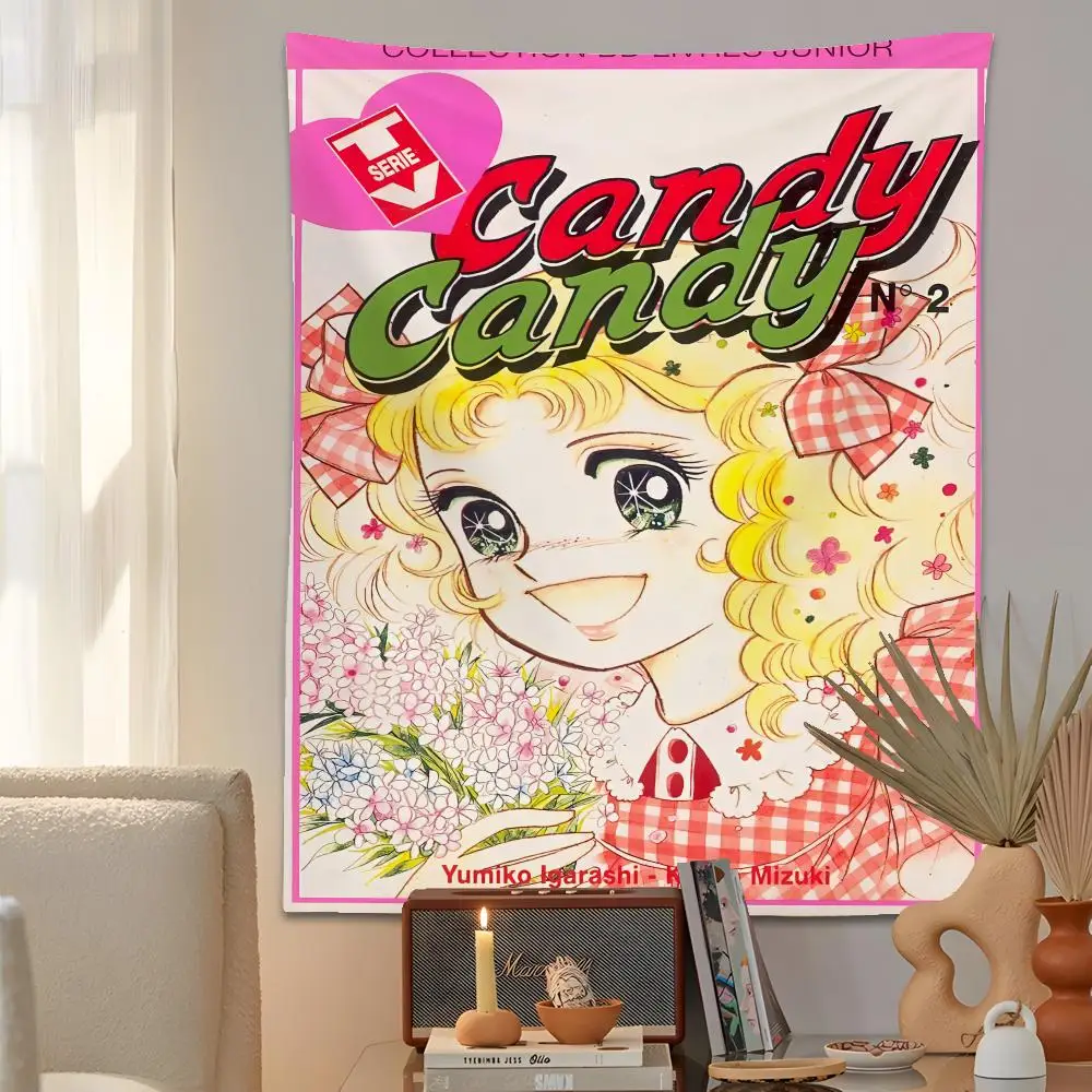 C-Candy C-Candy Cute Tapestry Microfiber Background Art Decor For Bedroom Living Room Bar Garden Outdoor Festival Wall Decor