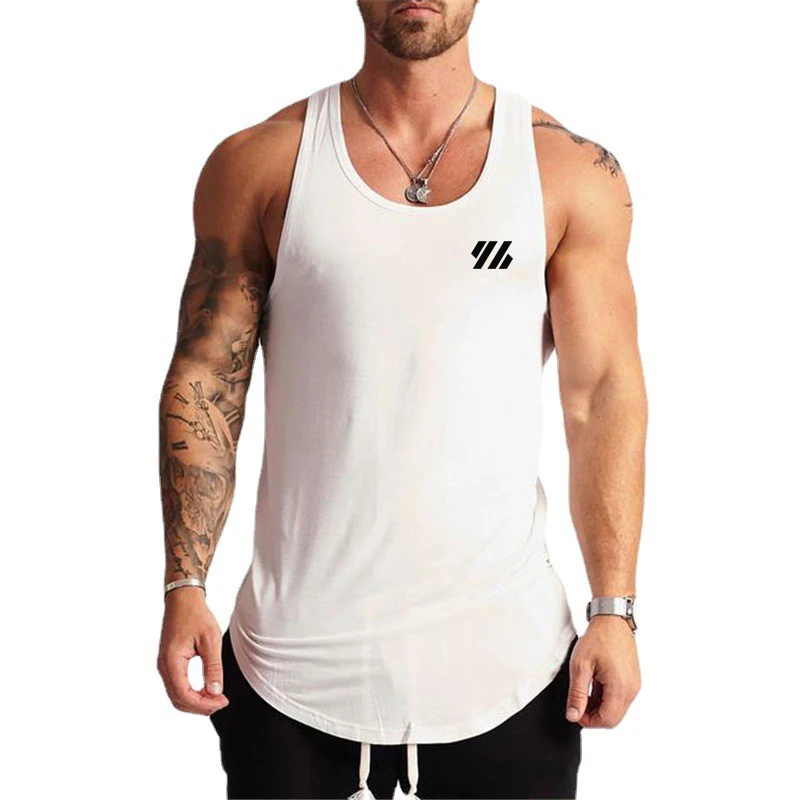 قمصان قطنية بدون أكمام لكمال الأجسام للرجال ، توبات تانك رياضية ، ملابس لياقة بدنية ، كاجوال ، تنفس ، جري ، رياضة ، صيف