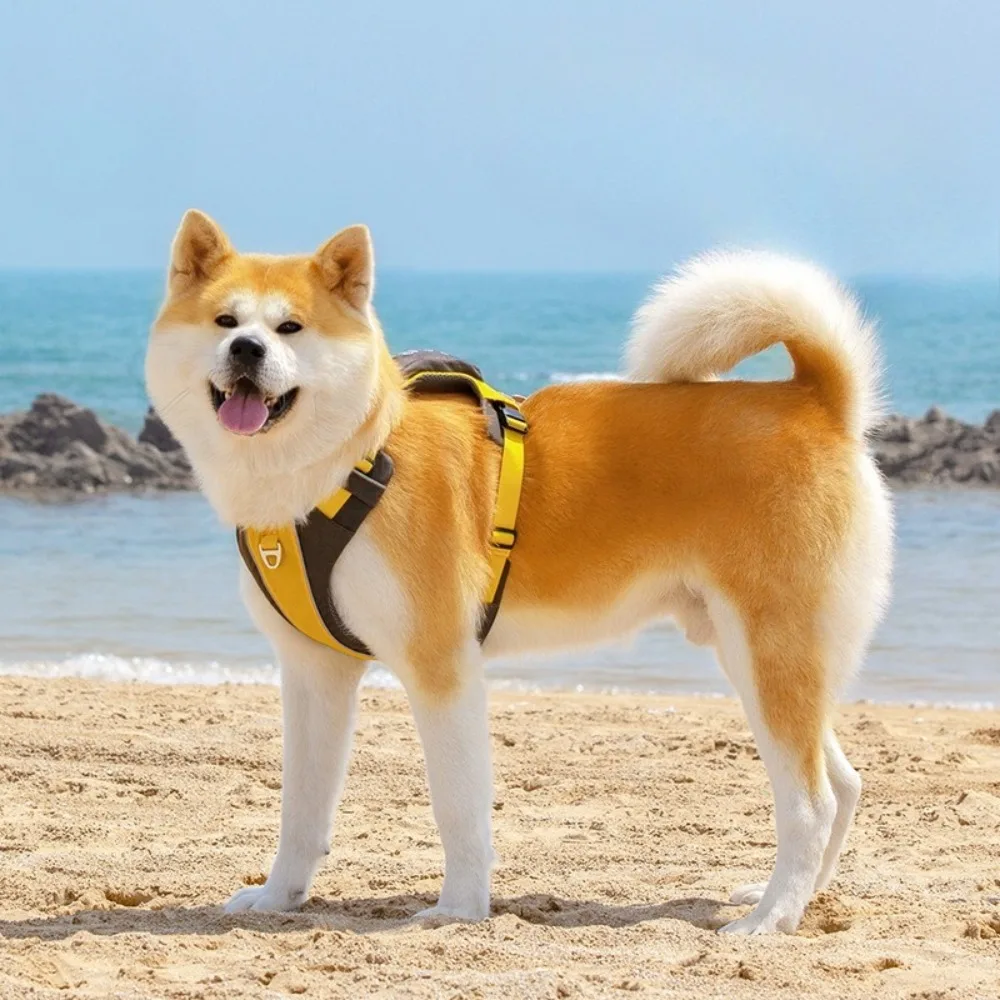 

Breathable Nylon Dog Chest Harness Adjustable Portable Large and Medium-sized Dog Chest Harnesses Reflective Dogs Supplies
