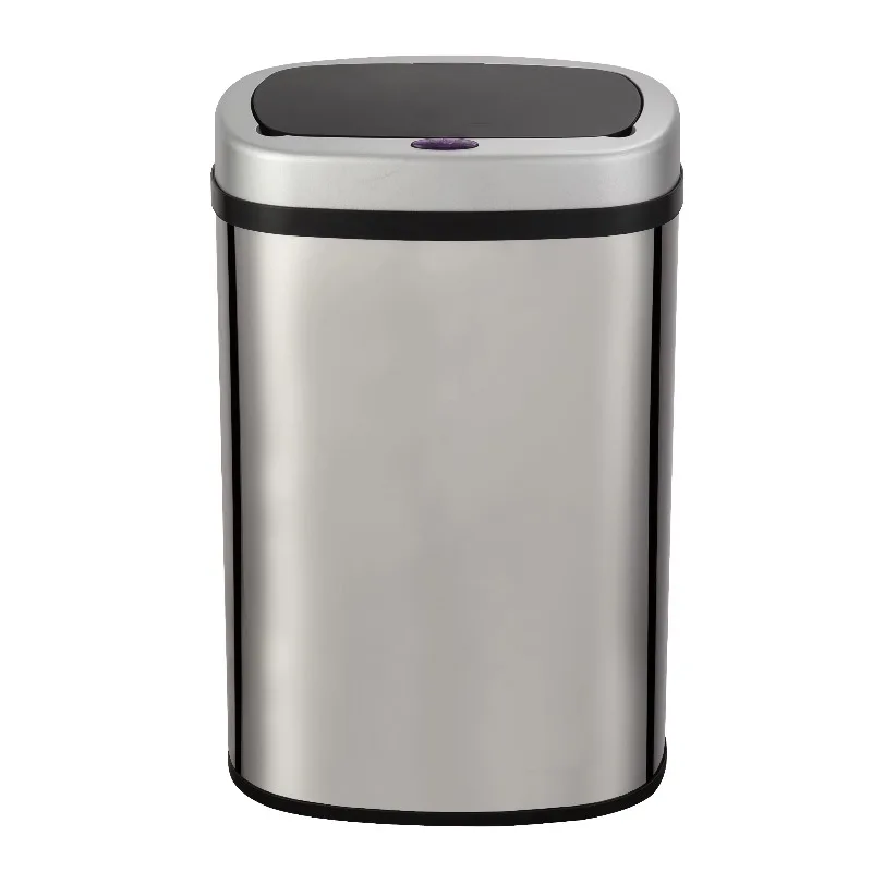 

50L high-quality oval smart automatic touch free smart trash can
