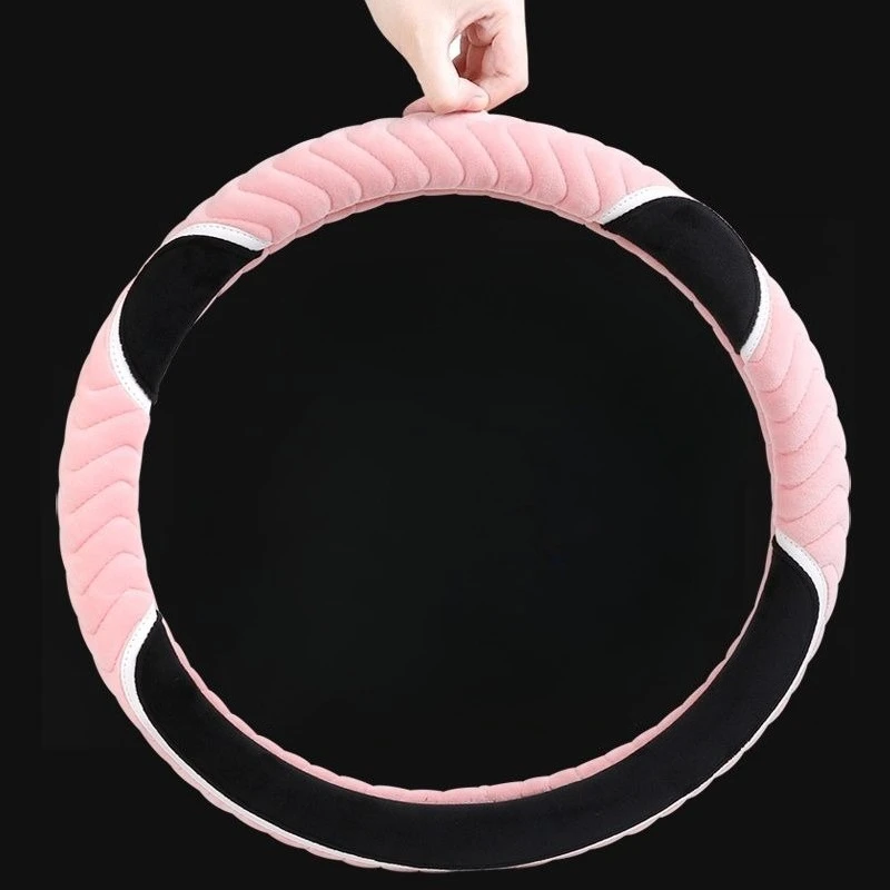 

Winter Steering Wheel Cover Fashion Anti Slip Warm Fluffy Unisex Car Accessories