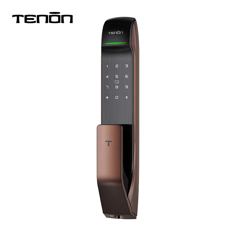 อพาร์ทเมนท์สมาร์ทประตูด้านหน้าล็อคระบบ Keyless Entry ประตูล็อคกุญแจอิเล็กทรอนิกส์ Rfid การ์ดสมาร์ทลายนิ้วมือล็อค