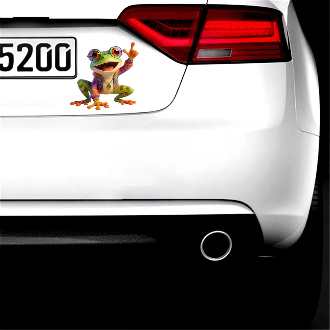 Three Ratels CD333 Happy Fashion Frog Cartoon Animal Wall Stickers for Home Decoration Children's Place decals Car Stickers