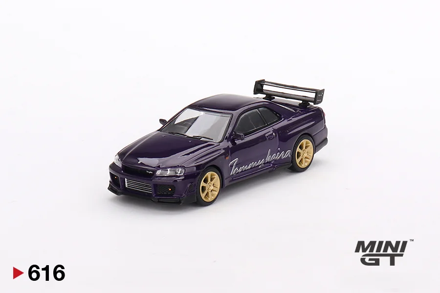 TSM MINIGT 1:64 Nissan Skyline GTR R34 #616 Diecast Model Car Kids Toys Gift