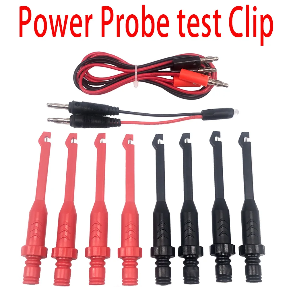 Piercing Probes Piercing Test Clip Power Probe Automotive Test Clip Cable Clips with 4mm Banana Seat Puncture Probe Test Clip