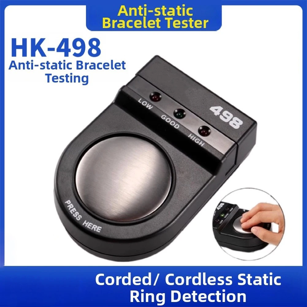 Handheld Electrostatic Tester For FEITA 498 ESD Wrist Strap Tester Electronics Measurement Protection Tools Replacement Parts