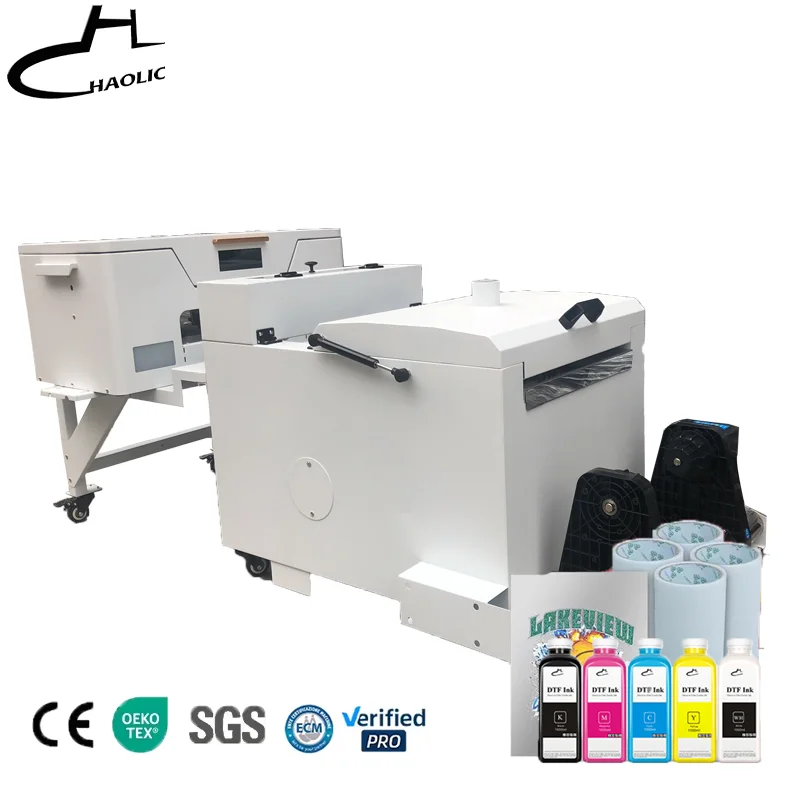 2024 Digital A3 DTF Printer XP600  Inkjet Printing Machine With Powder Shaking for Any Textile DTF Printer