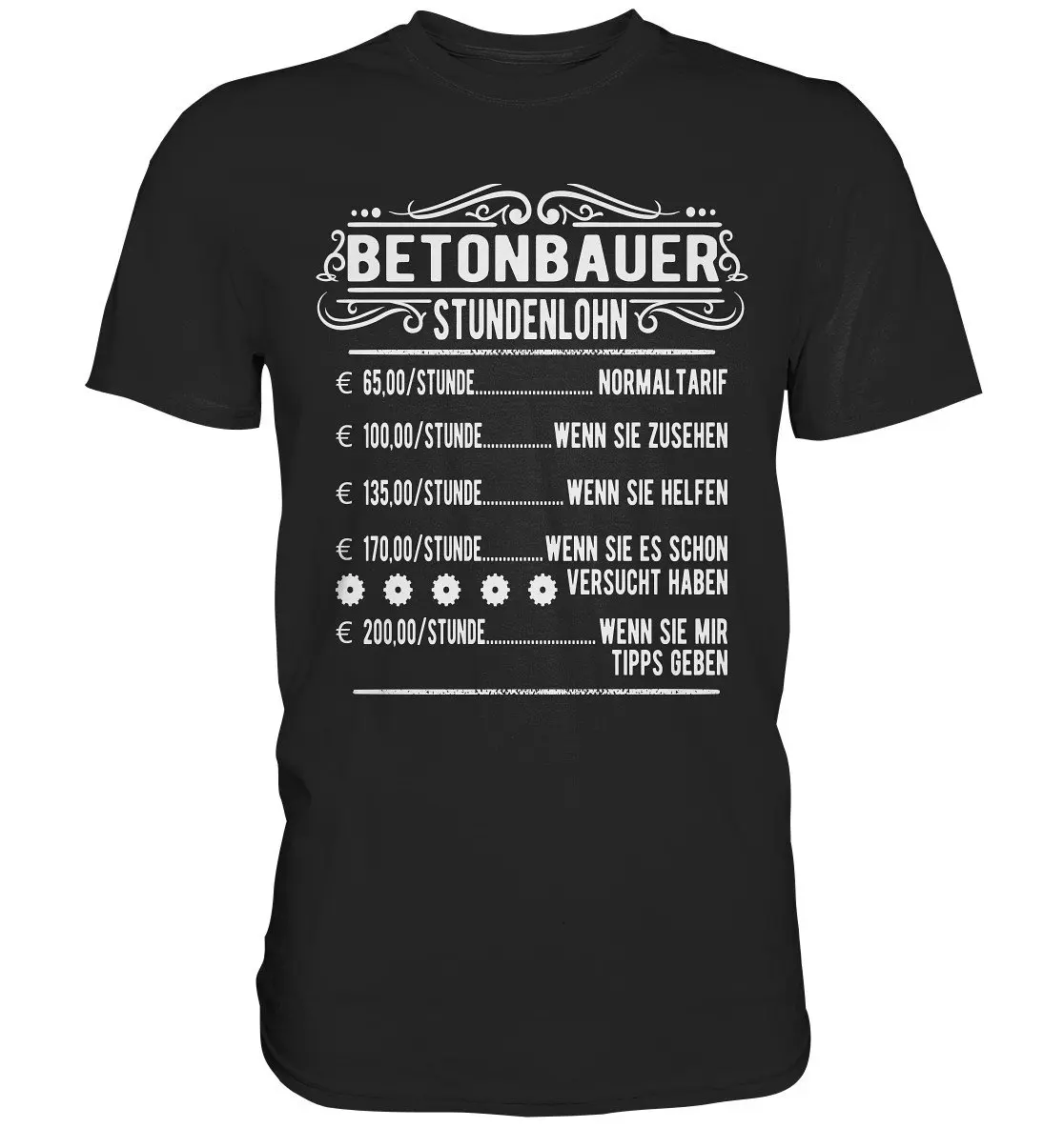 T Shirt Concrete Builder Hourly Wage Reinforced Profession Sayings Ideas Premium