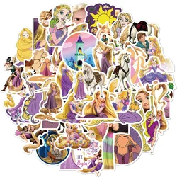 10/30/50pcs Disney Tangled Rapunzel Stickers Aesthetic Decorative Stationery Travel Case Guitar Cute Kid Toy Waterproof Sticker