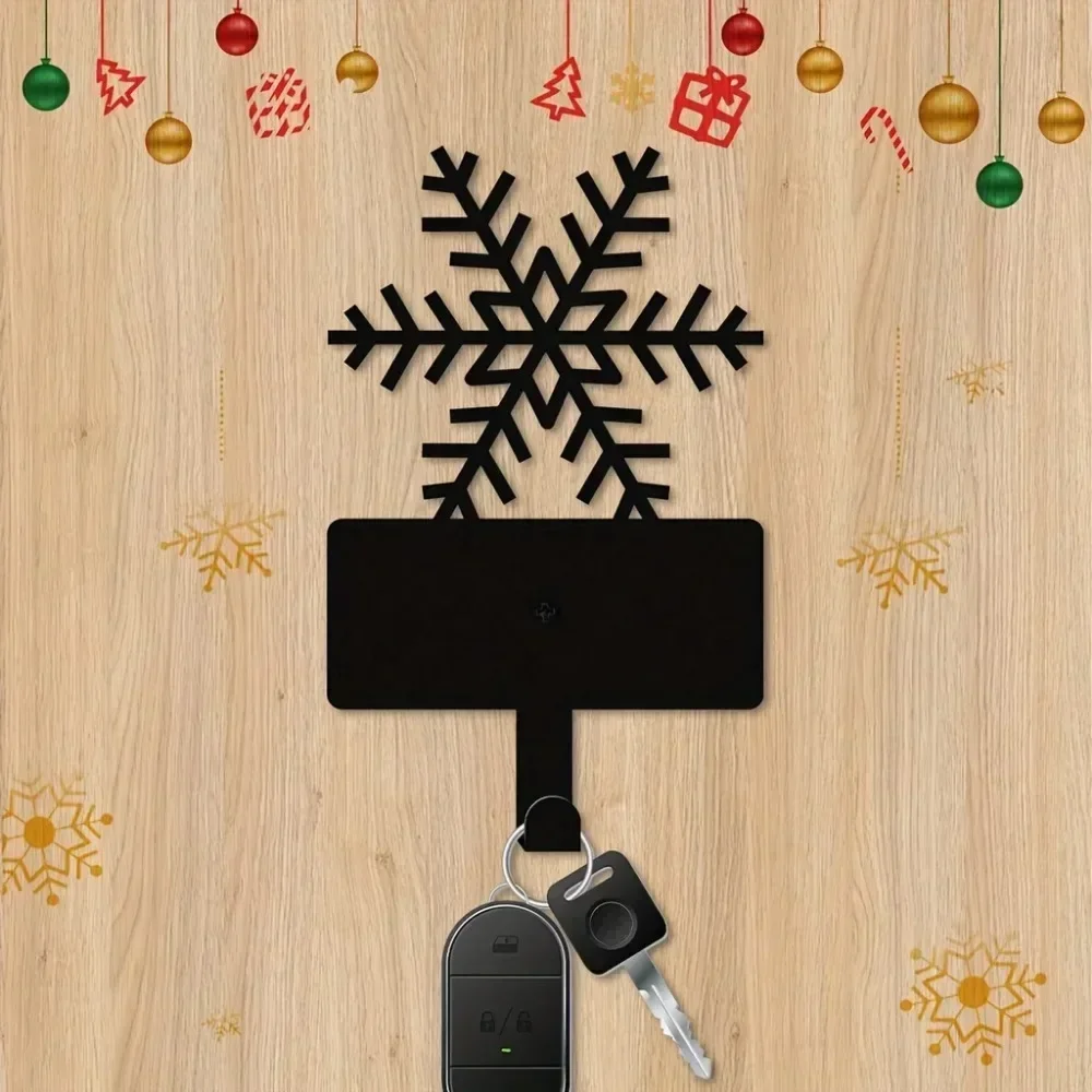 Alluring Exquisite Metal Snowflake Hook – Perfect for Key Belt Hanger and Wall Ornament. Adds Appeal to Christmas