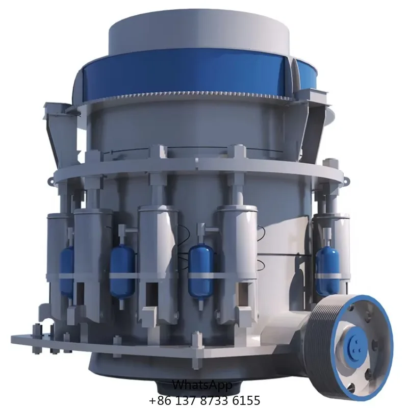 Hp 100 HP200 HP300 Multi-Cylinder Hydraulic Cone Crusher With Bearing Core Component High Efficiency 115-440t/h Capacity