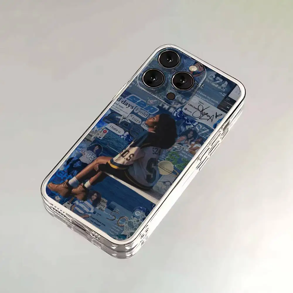 아이폰 16,15,14,13,12,11 플러스,프로,맥스,XR,XS,X,7,8 SE,미니용 싱어 S-SZA 라나 투명 실리콘 소프트 폰 케이스