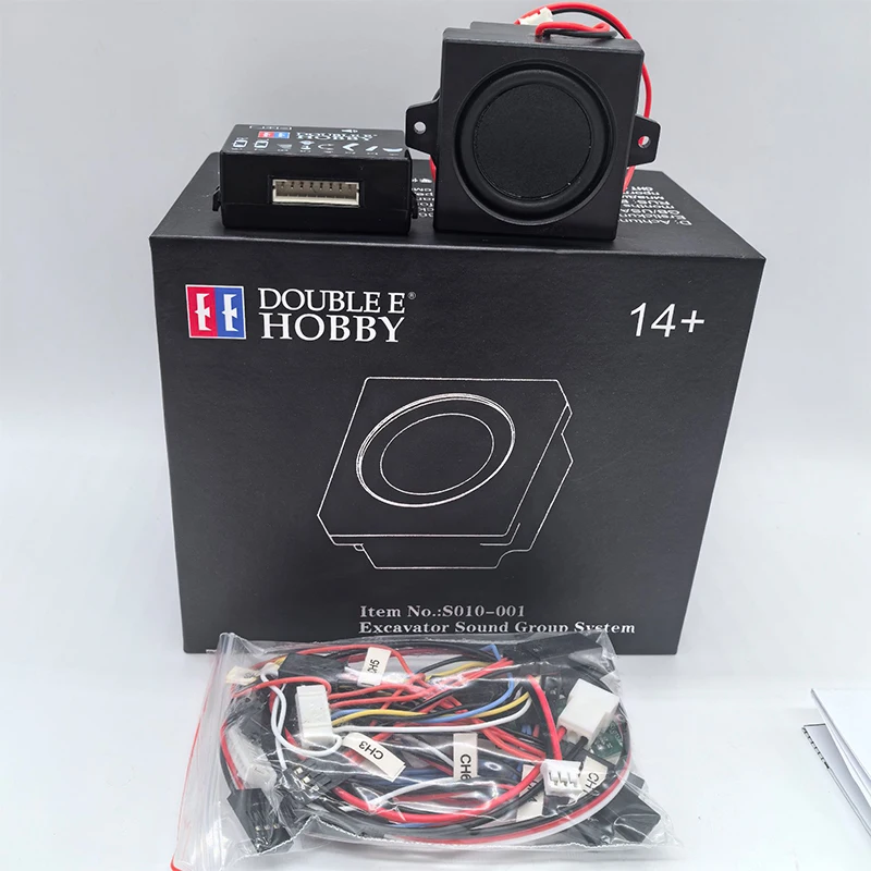RC 1/14 Double E Audio System Excavator Special Upgrade Sound System Module Excavator Sound Accessories for Truck DIY Parts