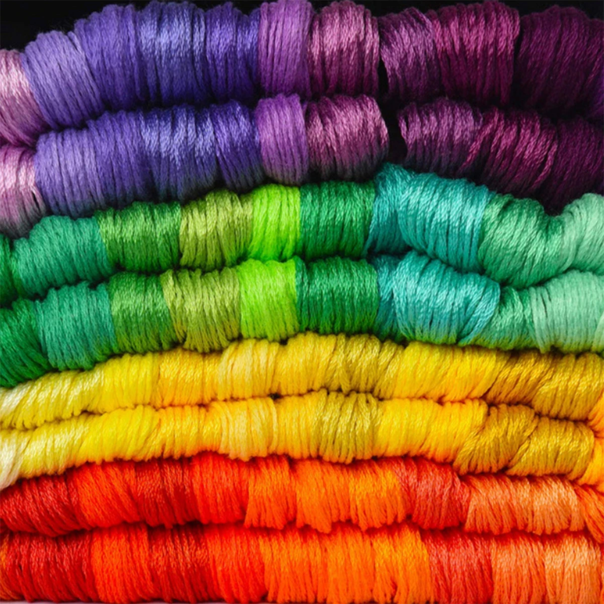 Colorful Embroidery Floss 100 Skeins Cross Stitch Threads for Hand Cotton Embroidery For Making Sewing Cloth Set Diy Craft