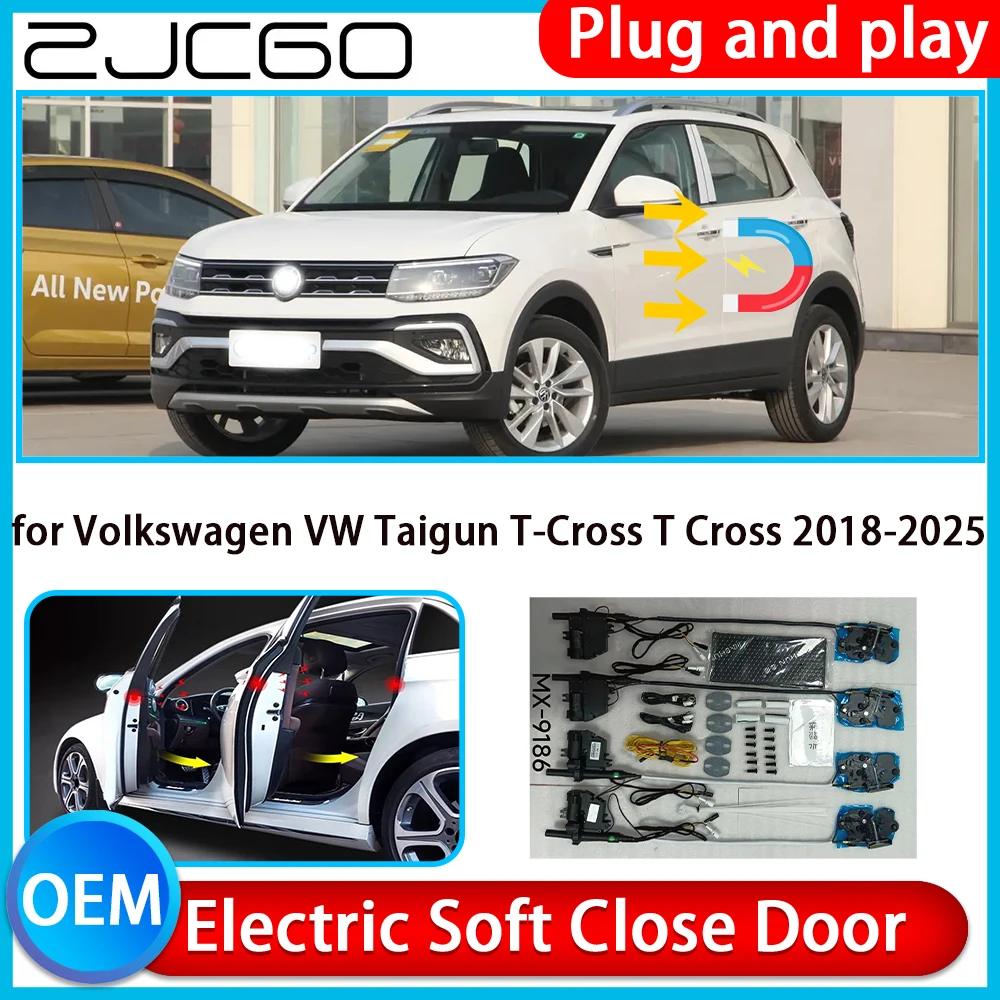 

for Volkswagen VW Taigun T-Cross T Cross 2018-2025 Auto Pull Soft Close Kit Door Power Latch Electric Door Catch Soft Closing