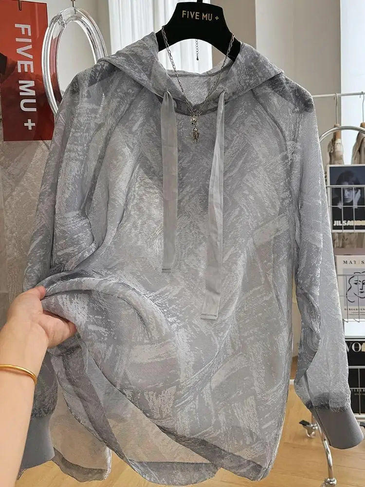 

Loose Fit Lightweight Hooded Sun Protection Jaet Men's Women's Summer Breathable Overhead Top Special Large Size 300 Pou