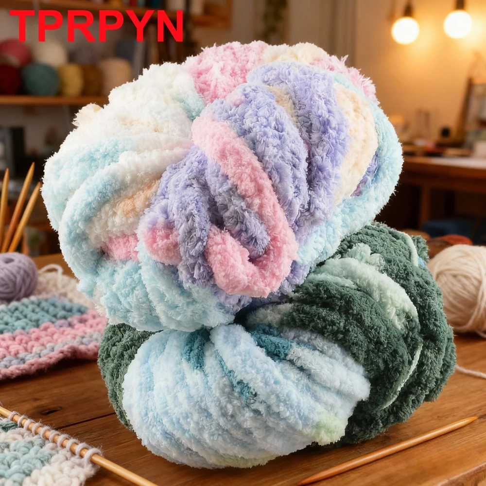 2cm Chunky Yarn Gauge 7 Plush Jumbo Yarn Acrylic Thick Yarn Bulky Yarn for Hat Crochet Bed Arm Knitting Throw blanket