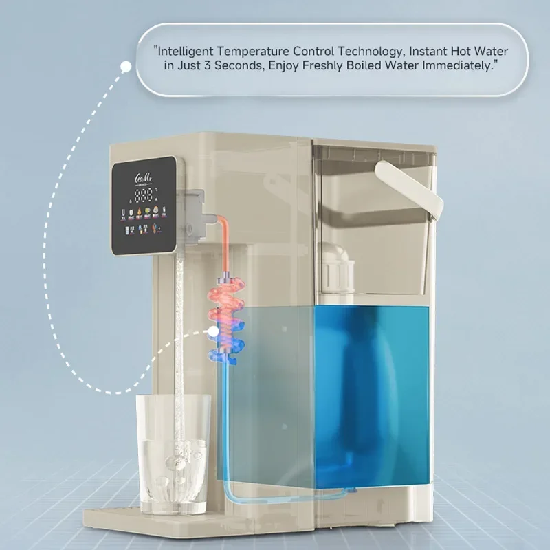 Desktop inteligente água garrafa bomba, água quente instantânea distribuidor, 3 segundos, novo