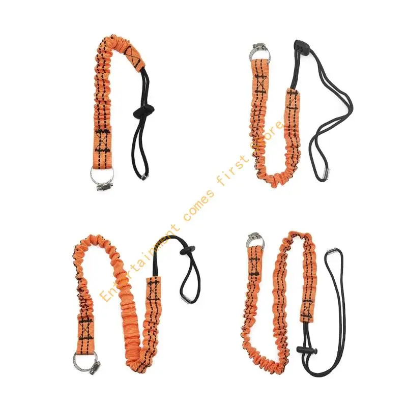 

Tool Tethers Lanyard with Fixed Hose Clamps Retractable Bungee Cord Tool Leashes 55KD