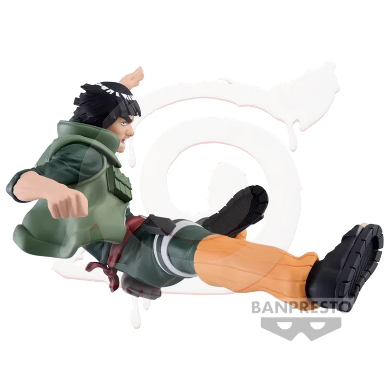 In Stock Bandai Original Naruto Might Guy Figures Anime Action Model Cartoon Dolls Desktop PVC Decor Ornaments Festival Gifts