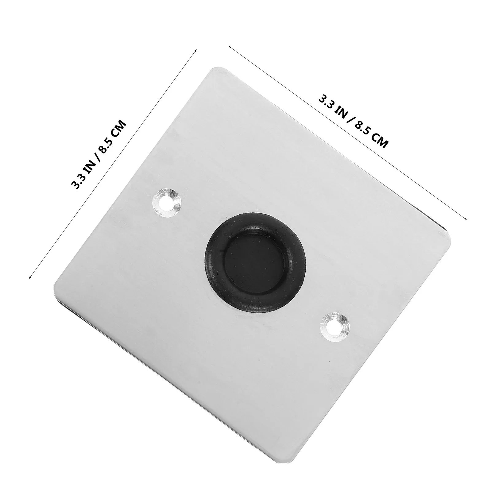 1Set Metal Socket Cover Plate Blank Outlet Faceplate Ceiling Wall Hole Cover Easy Install Stainless Steel Finish for Modern
