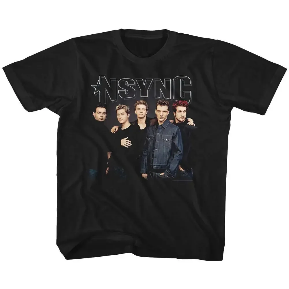 

Kids NSYNC Greatest Hits Black Pop Music Boy Band Shirt