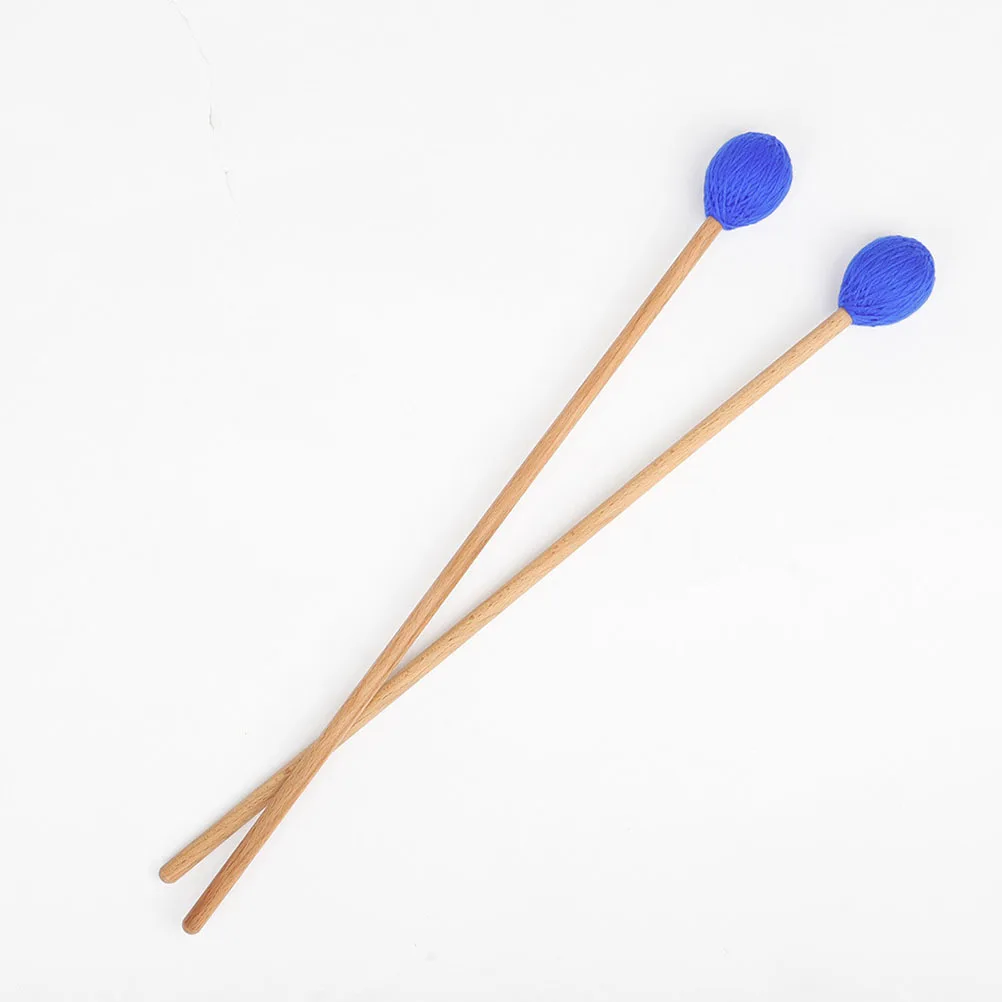 

2pcs Marimba Wooden Handle Wool Tip Drumstick For Wood Drumstick Melody Durable Instrument Accessory Percussion Tool