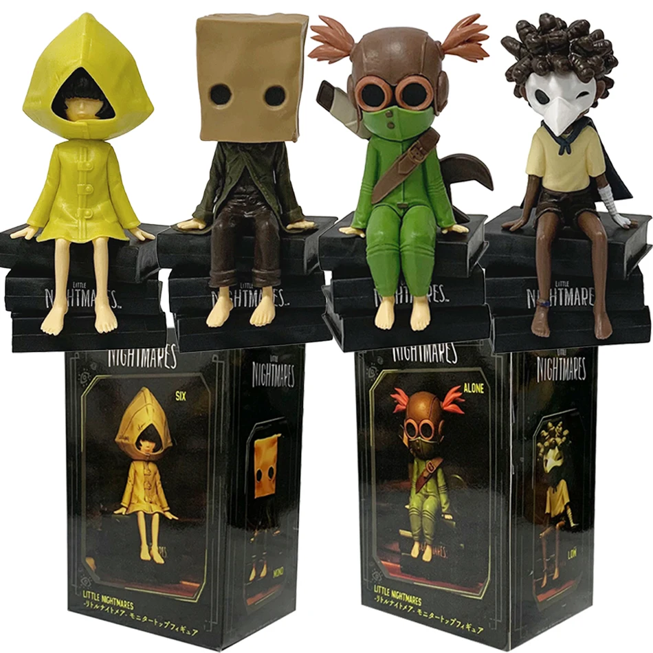 Heiß begehrte GK Little Nightmares Anime-Figur: Six Figure Mono Actionfigur, Anime-Spiel PVC-Actionfigur, Sammlermodell-Puppe