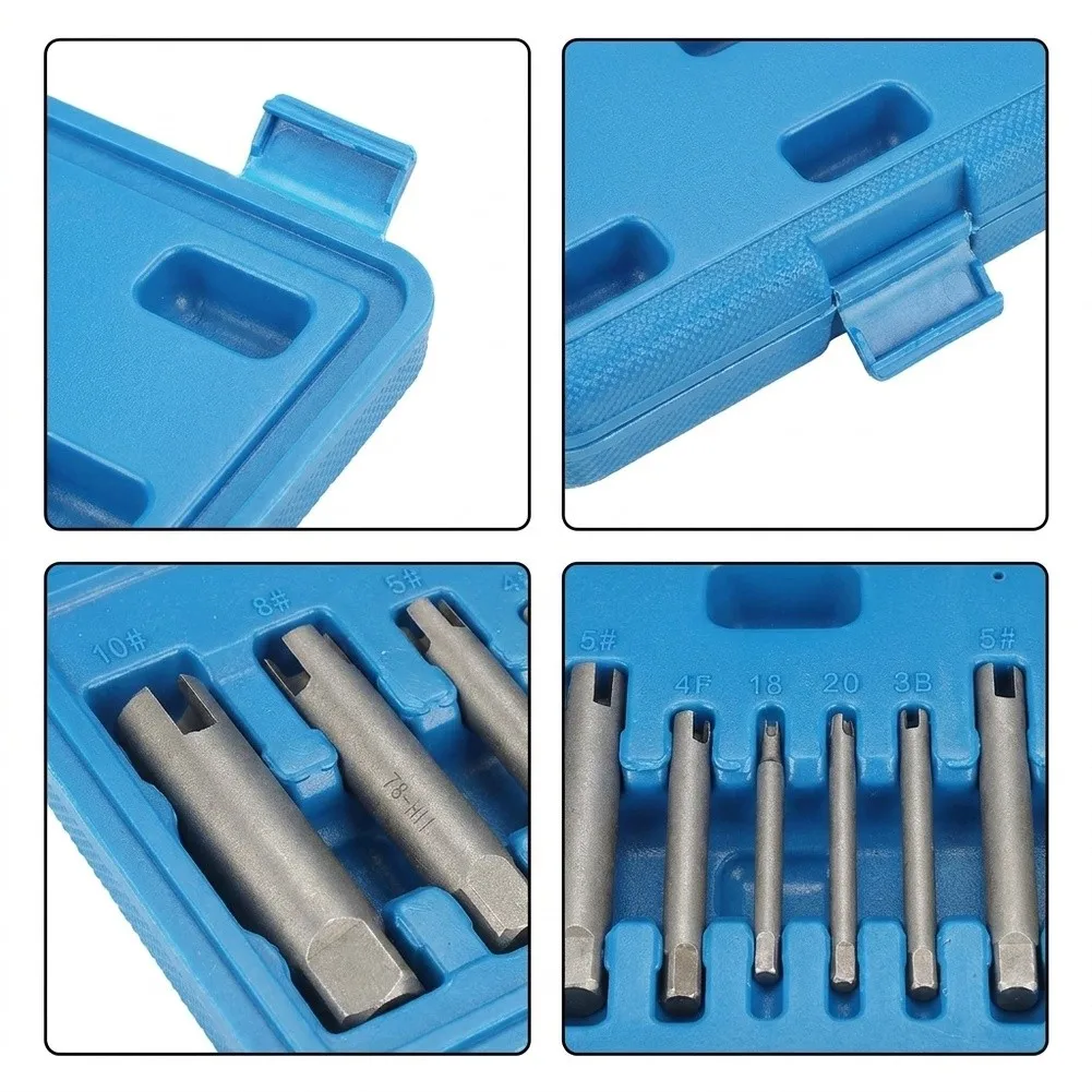 Broken Tap Extractor Tool Set M5-M12 High Steel For Removing Stripped Screws And Threaded Inserts In Metal Wood Working