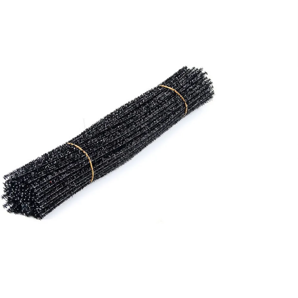 

100pcs Glitter Chenille Stems 30Cm Diy Craft Material For Creative Stem Projects Party Favors Birthday Decoration