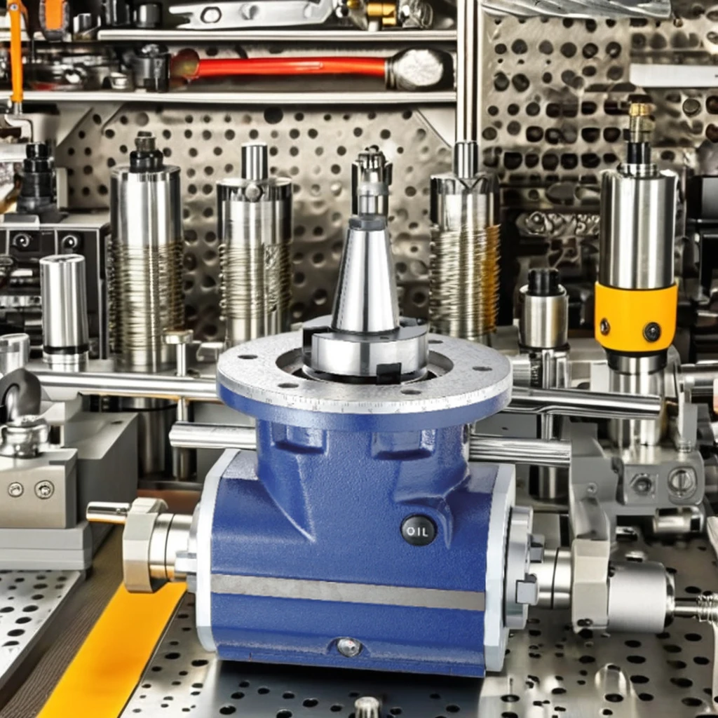 Numerical control machine 90 degree angle head milling BT50 steel and stainless steel drilling machine with angle head