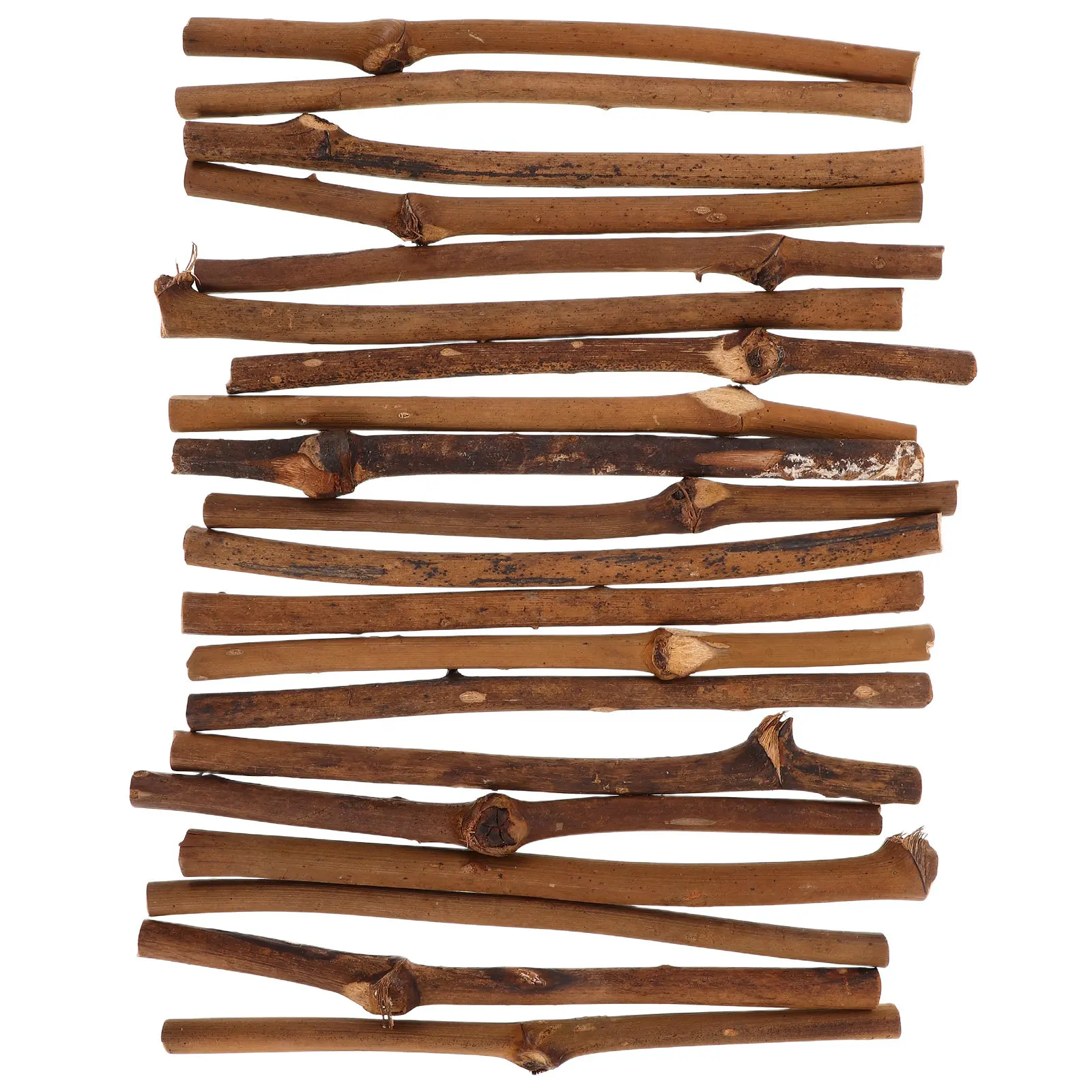 20Pcs Mini Wooden Log Sticks Unfinished Natural Twigs for DIY Crafts Floral Arrangements Rustic Wedding Holiday Decor Photo Prop
