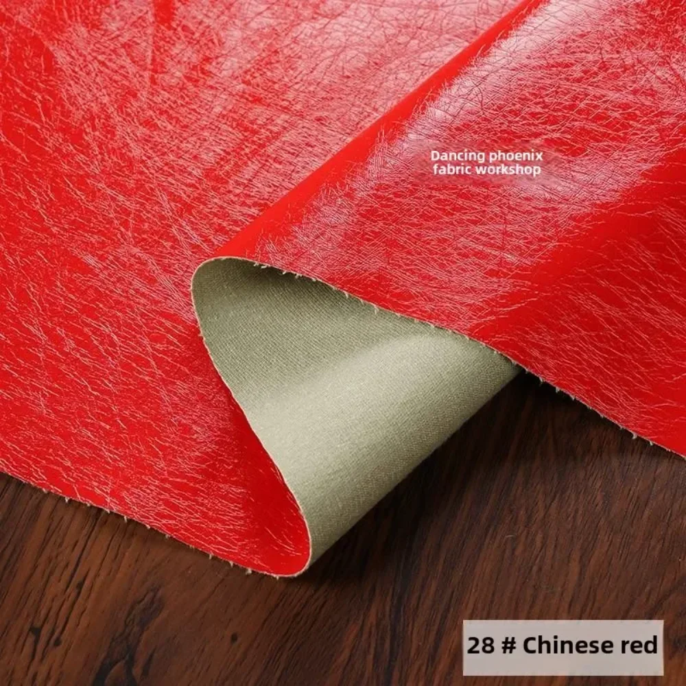 

Soft Waterproof Shiny Mirror Leather Fabric European American for Motorcycle Clothing Jacket Bag Cloth Diy Sewing Per Meter