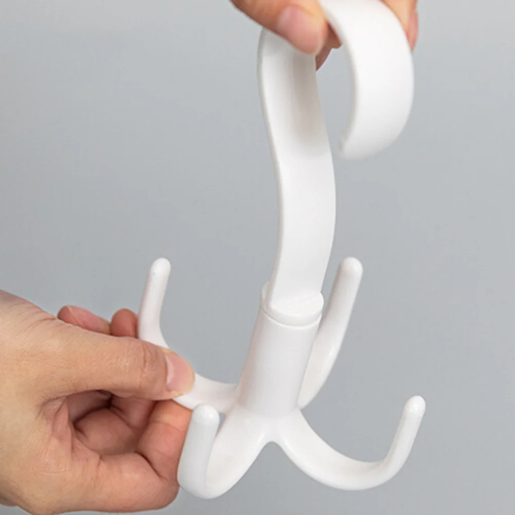 3 قطعة 360 درجة الدورية السنانير شماعات 4 السنانير خزانة المنظم لربطات العلاقات والأوشحة أحزمة أكياس اكسسوارات الدورية شماعات هوك #5