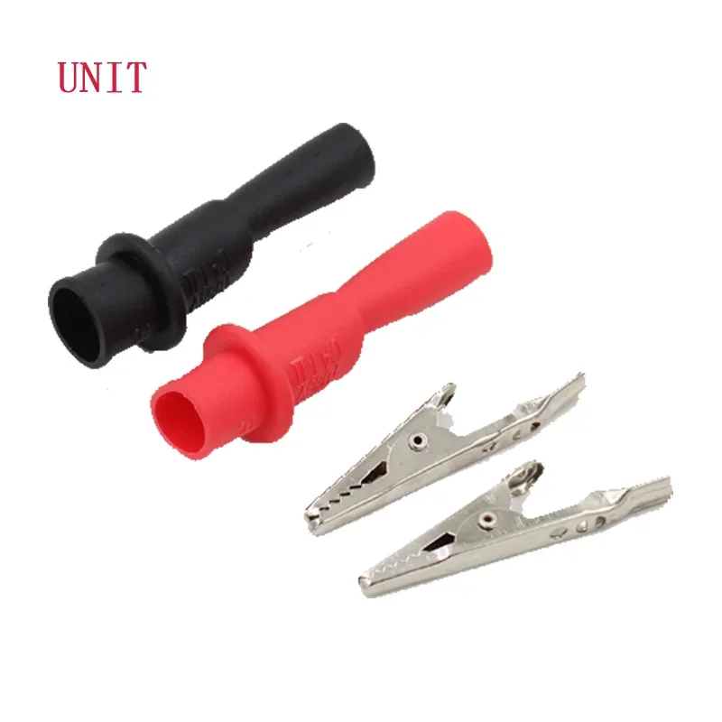 UNI-T C05A (M4)/C05B Balligator Clips hreaded Bore/Through Hole  Length 67mm Opening 8.3mm