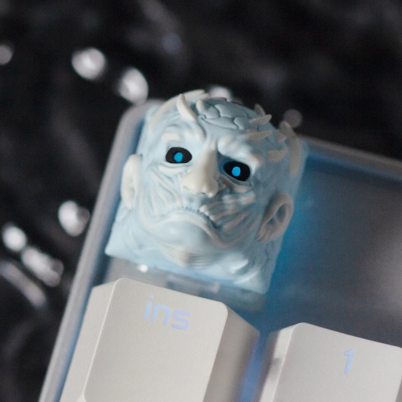 

The Series of Power Night King Keycap Translucent Resin Layered Drip Gel MX Switch Peripherals Keycaps for Mechanical Keyboard