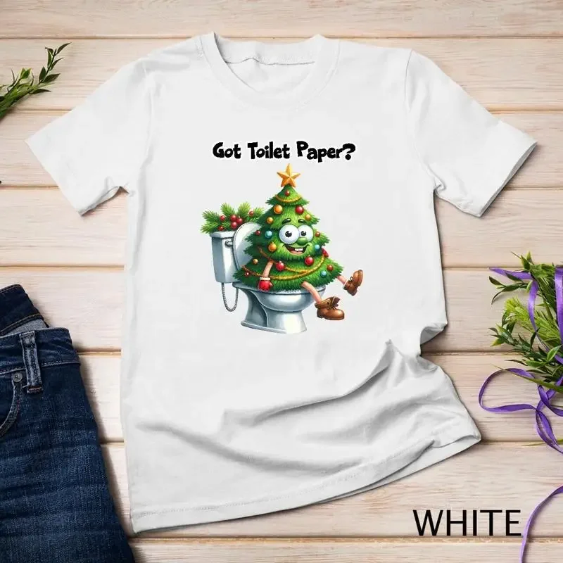 Funny Christmas Tree Toilet Paper Ornament Tee Funny Christmas Unisex T shirt